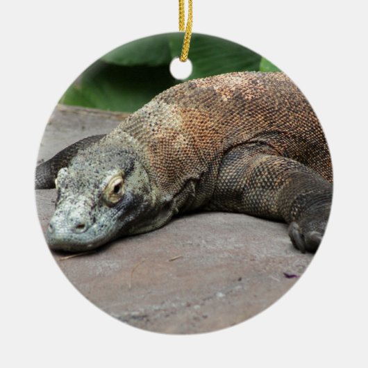 Komodo dragon (Varanus komodoensis), Keramisch Ornament (Voorkant)