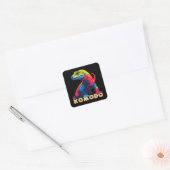 Komodo Dragon Vierkante Sticker (Envelop)