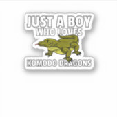 Komodo Dragon voor Komodo Dragon Kinderen Sticker (Voorkant)