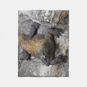 Komodo Dragon Warm Rock Scene Fleece Deken (Voorkant)