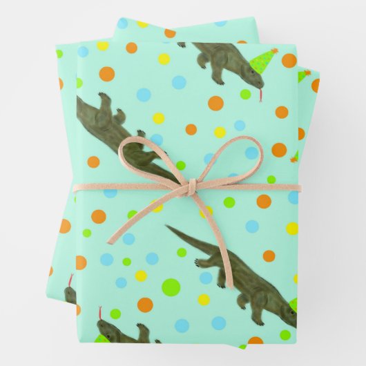 Komodo Dragon Wrapping Paper (In situ)