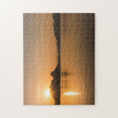 Komodo-eiland bij zonsondergang legpuzzel (Verticaal)