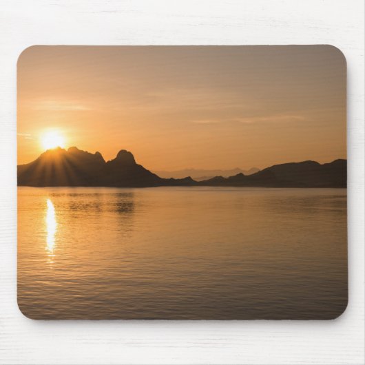 Komodo-eiland bij zonsondergang muismat (Voorkant)