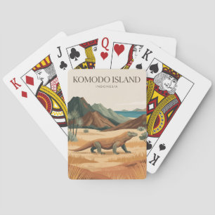 Komodo-eiland Indonesië Pokerkaarten