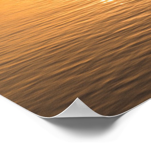 Komodo-eiland op Sunset Poster (Hoek)