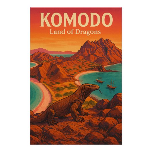 KOMODO – Land van Draken Perfect Poster (Voorkant)
