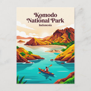 Komodo Nationaal Park Indonesië Briefkaart