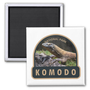 Komodo Nationaal Park Indonesië Vintage Magneet