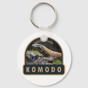 Komodo Nationaal Park Indonesië Vintage Sleutelhanger