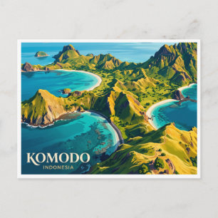 Komodo Nationaal Park Labuan Bajo Indonesië Briefkaart