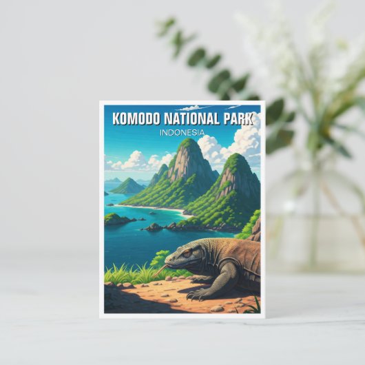 Komodo National Park Briefkaart (Staand voorkant)