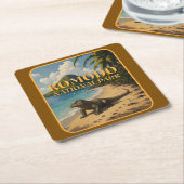 Komodo National Park Kartonnen Onderzetters (Schuin)