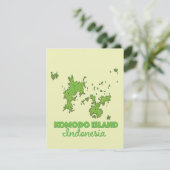 Komodo op het eiland Indonesië (Staand voorkant)