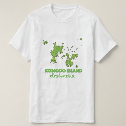 Komodo op het eiland Indonesië T-shirt (Design voorkant)
