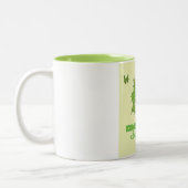 Komodo op het eiland Indonesië Tweekleurige Koffiemok (Links)