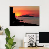 Komodo Sunset Poster (Thuiskantoor)