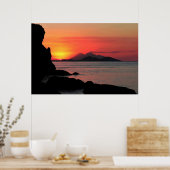 Komodo Sunset Poster (Keuken)