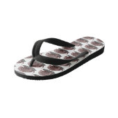 Komodo varaan illustratie kinder teenslippers (Schuin)