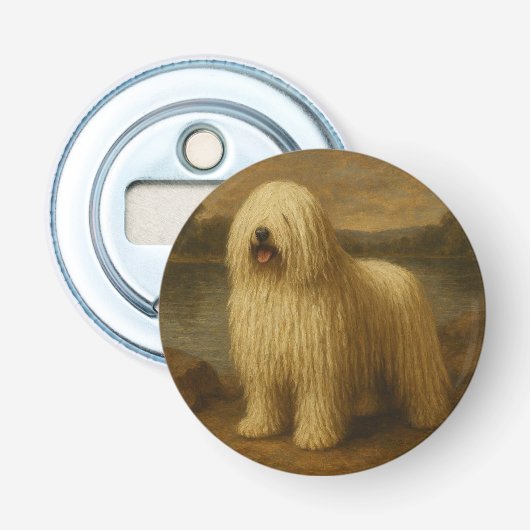 Komondor Button Flesopener (Voorkant)