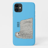 Komondor cartoon illustratie Case-Mate iPhone case (Achterkant)