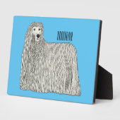 Komondor cartoon illustratie fotoplaat (Zijkant)