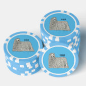Komondor cartoon illustratie poker chips (Opstapeling)