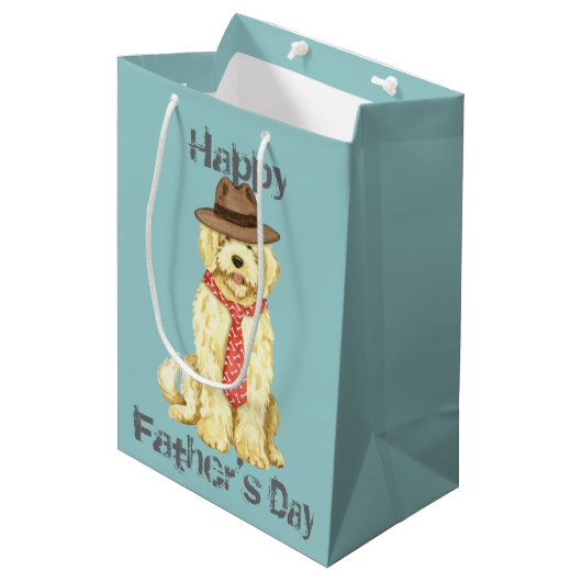 Komondor Dad Medium Cadeauzakje (Voorkant Gekanteld)