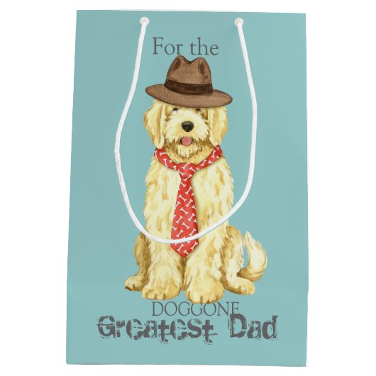 Komondor Dad Medium Cadeauzakje (Achterkant)