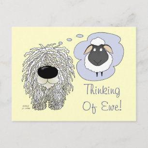 Komondor - Denking of Ewe Briefkaart