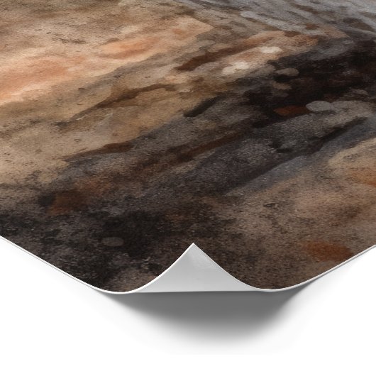 Komondor Dog Art Print Poster (Hoek)