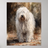 Komondor Dog Art Print Poster (Voorkant)