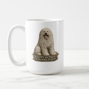 Komondor – Fluffy van buiten, onbevreesd van binne Koffiemok