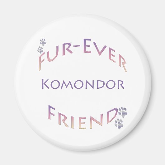 Komondor Furever Magneet (Voorkant)