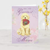 Komondor Heart mama Kaart (Gele Bloem)