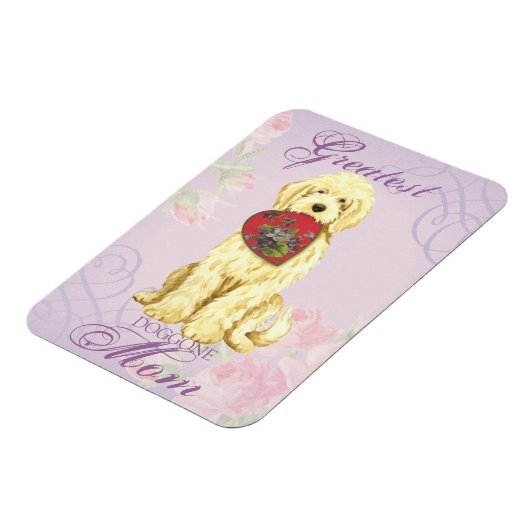 Komondor Heart mama Magneet (Linkerzijde)