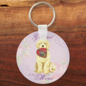 Komondor Heart mama Sleutelhanger (Voorkant)