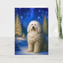 Komondor Holiday Card Feestdagen Kaart