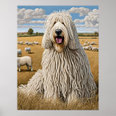 Komondor - Hond Art Print (Voorkant)