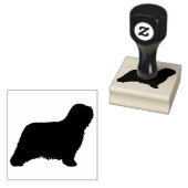 Komondor Hondenras Silhouet Rubberstempel (Gestempeld)