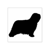 Komondor Hondenras Silhouet Rubberstempel (Afrduk)