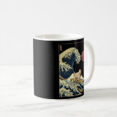 Komondor Japans Kanagawa Wave Surf Dog Koffiemok (Voorkant rechts)