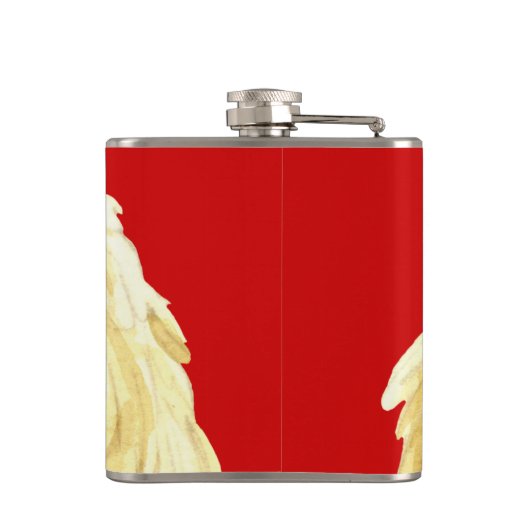 Komondor kleurenblok heupfles (Achterkant)