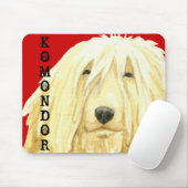 Komondor kleurenblok muismat (Met muis)