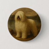 Komondor Ronde Button 5,7 Cm (Voorkant)