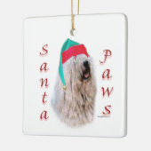 Komondor Santa Paws Keramisch Ornament (Links)