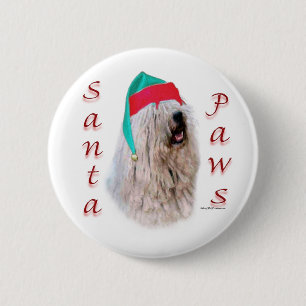 Komondor Santa Paws Ronde Button 5,7 Cm