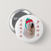 Komondor Santa Paws Ronde Button 5,7 Cm (Voorkant /achterkant)