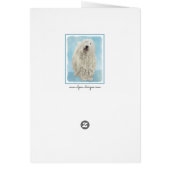 Komondor schilderen - Kute Original Dog Art (Achterkant)