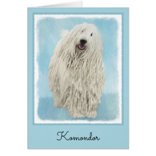 Komondor schilderen - Kute Original Dog Art