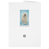 Komondor schilderen - Kute Original Dog Art (Achterkant)